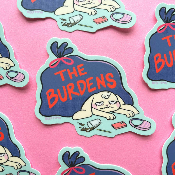 The Burdens Bunny Vinyl Sticker