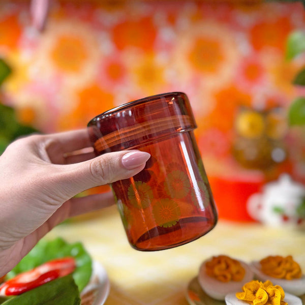 Retro Sunflower Jar