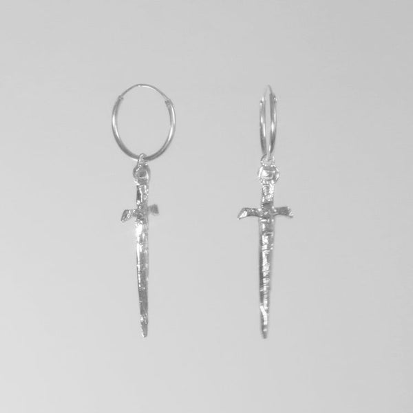 Dagger Earrings - Sterling Silver