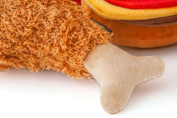 Fluffy's Fried Chicken Dog Toy