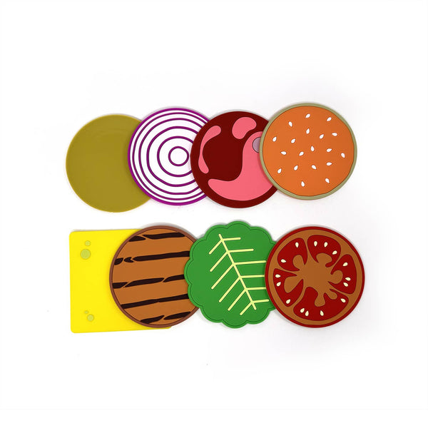 Cheeseburger Stacking Coaster Set