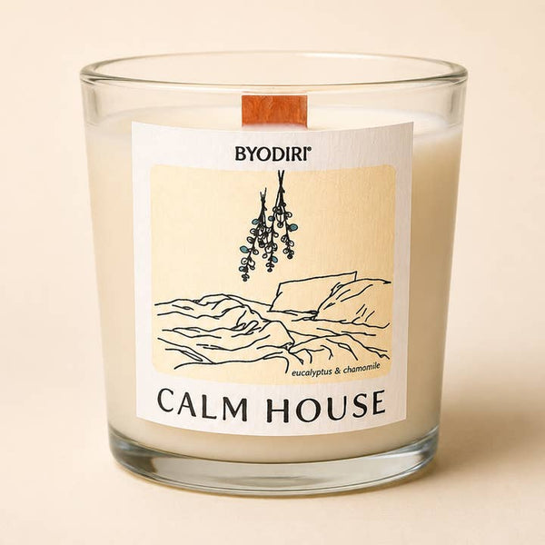 Calm House Candle - Eucalyptus & Chamomille