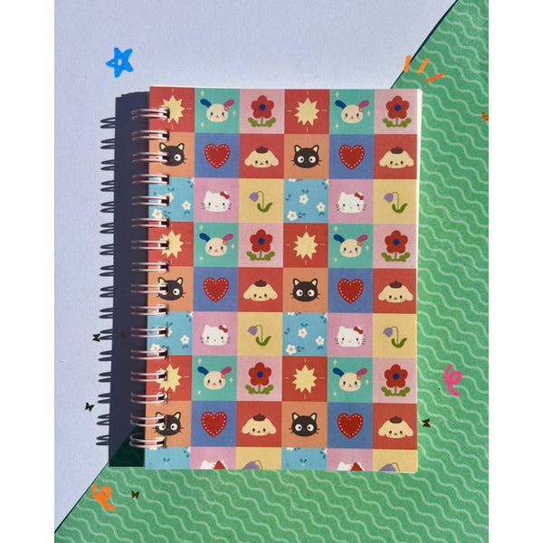 Sanrio Quilt Pattern Reusable Sticker Book