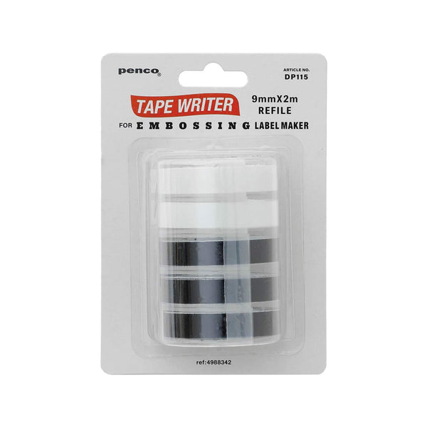 Tape Writer Refill - Black and Transparent