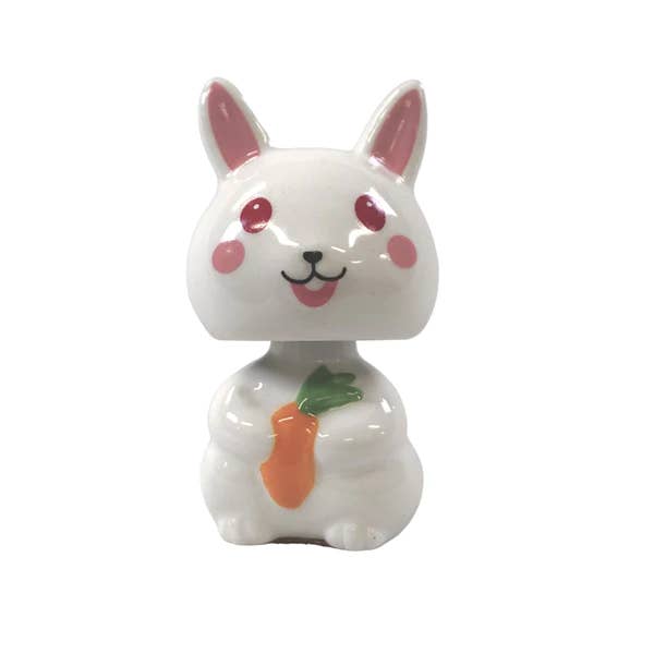 Ceramic Rabbit Bobble Head