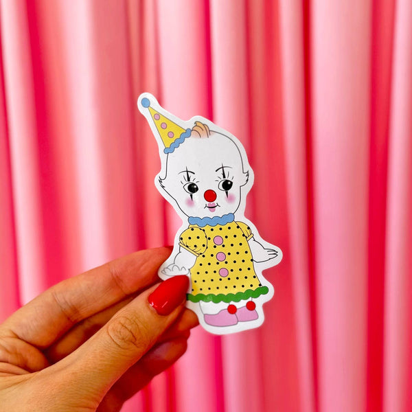 Clown Kewpie Sticker