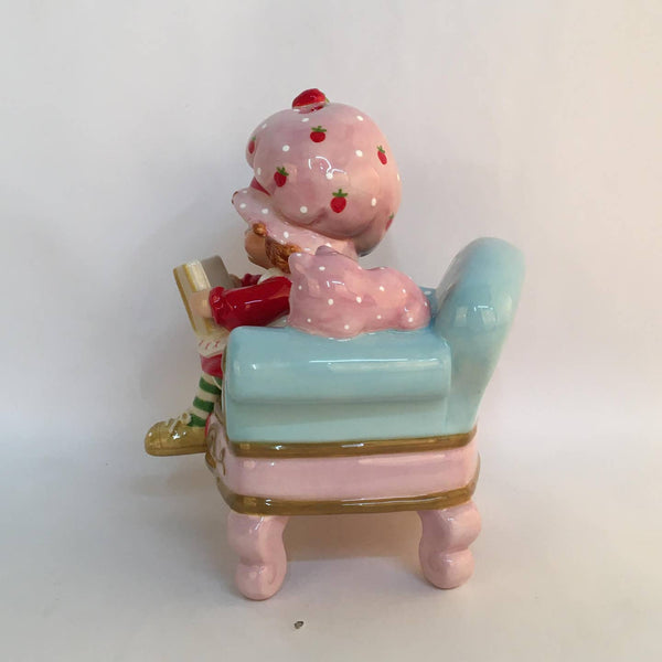 Strawberry Book Nook Figurine