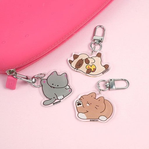 Cat Lover Key Charm Key Ring - Ver. 1
