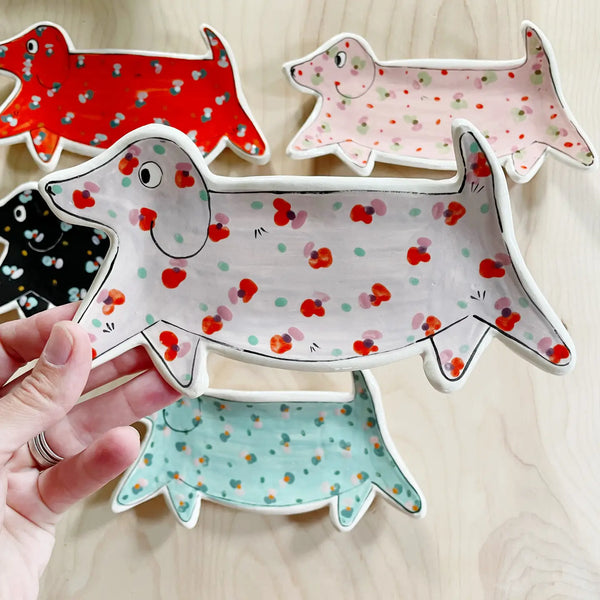 Colorful Dachshund Plate