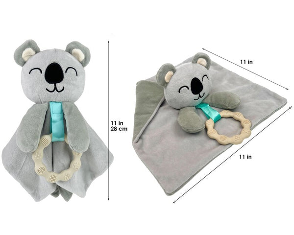Plush Security Blanket & Teether Toy - Koala Bear