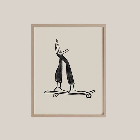 The Skater Art Print