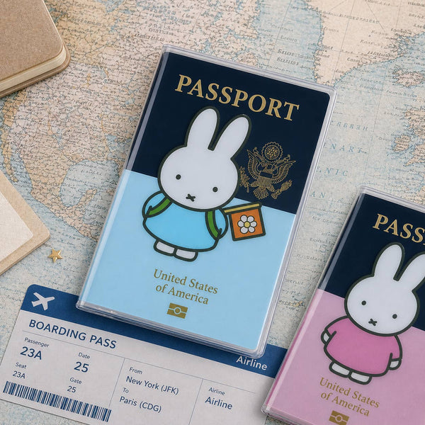 Miffy Simple Passport Cover Travel Case