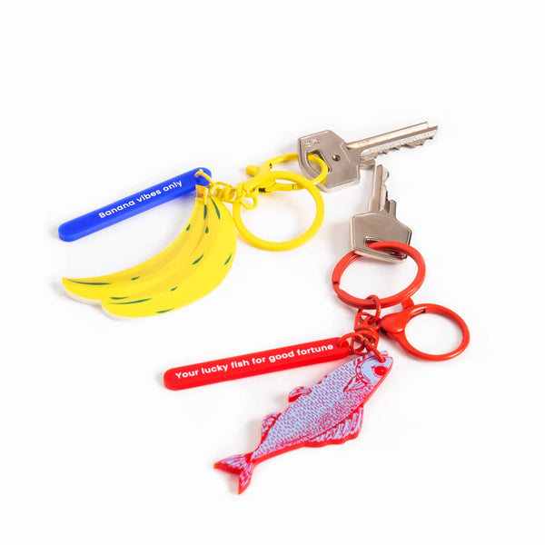 Acrylic Pisces Keychain