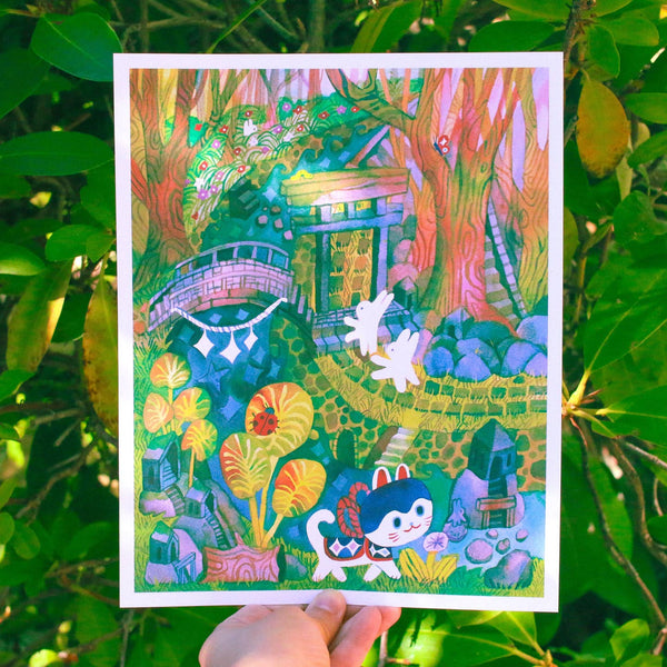 'Somewhere Deep in the Forest' Art Print