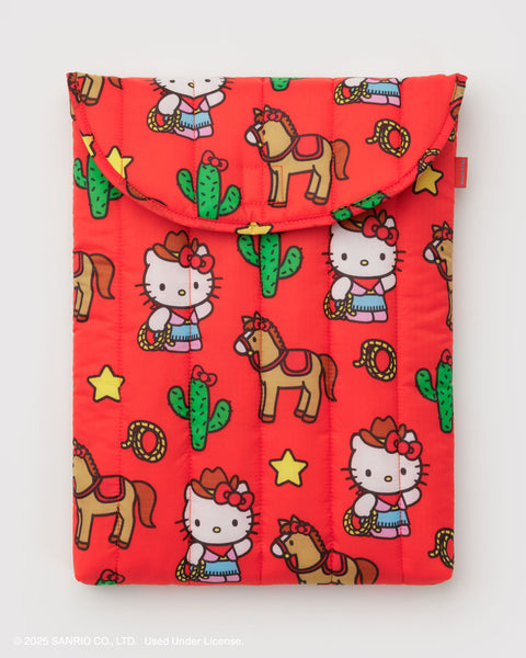 Puffy Laptop Sleeve 16" - Hello Kitty Western