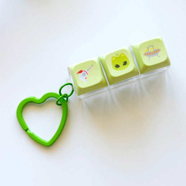 Alien Clicky Fidget Keychain