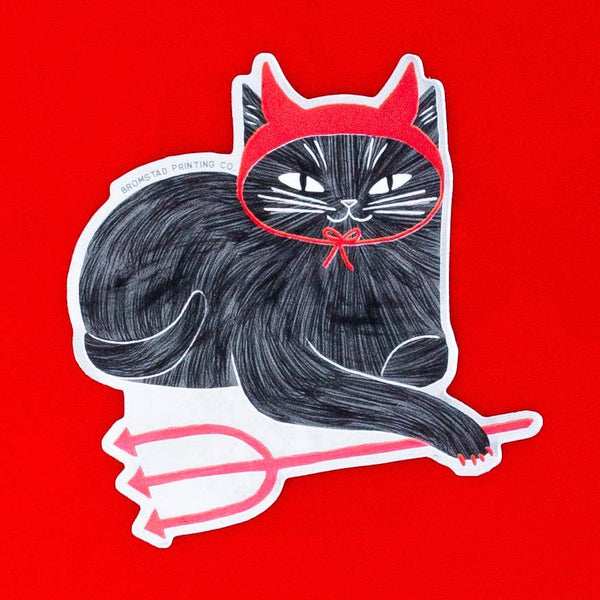 Devil Cat Sticker