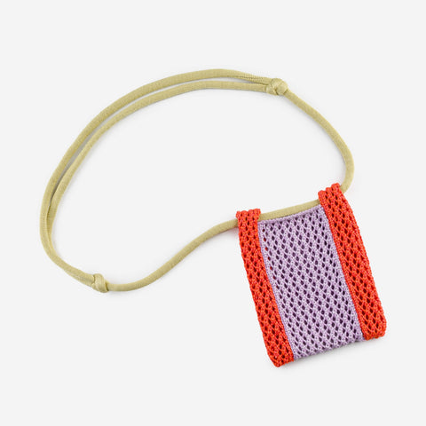 Raffia Phone Sling - Poppy Lilac