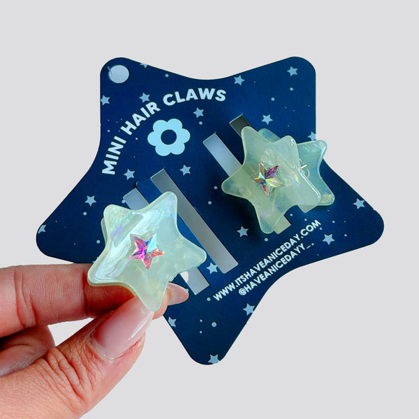 Cosmo + Wanda Star Mini Hair Claws - Set of 2 Each