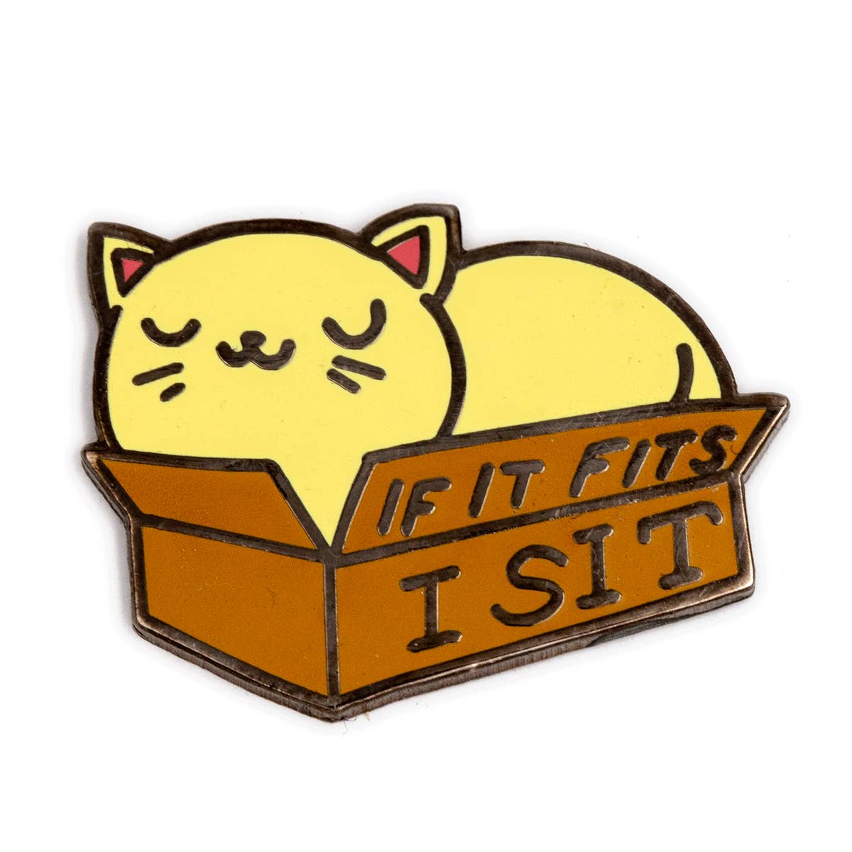 If I Fits I Sit Enamel Pin