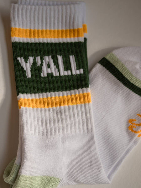Y'all Ribbed Crew Socks