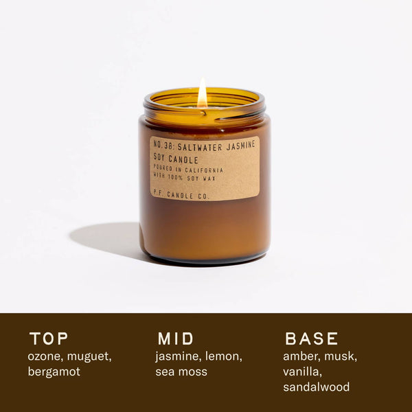 Saltwater Jasmine - 7.2 oz Standard Soy Candle