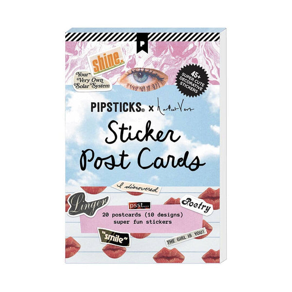 Pipsticks X Haricot Vert Daydreams Sticker Postcard Book