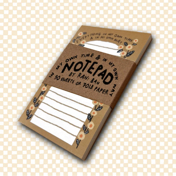 In My Own Time Notepad