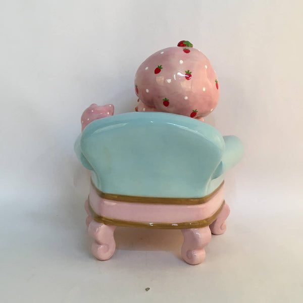 Strawberry Book Nook Figurine