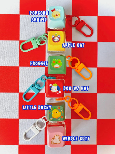 Keycap Kawaii Cute Keychains