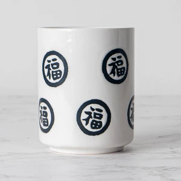 Neko Cat White Glazed Tea Cup