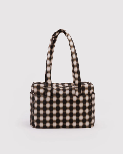 Everyday Cloud Bag - Blurred Gingham Brown