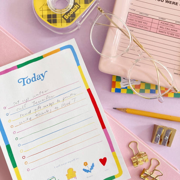 Today Rainbow To-Do Notepad