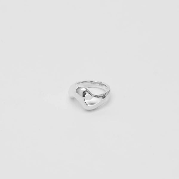 Bean Ring in Sterling Silver