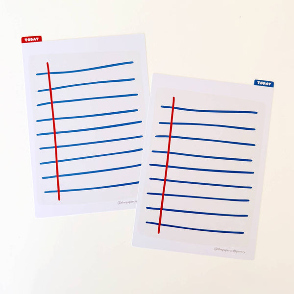 Double-Sided A5 Planner Pencil Board - Notebook Paper