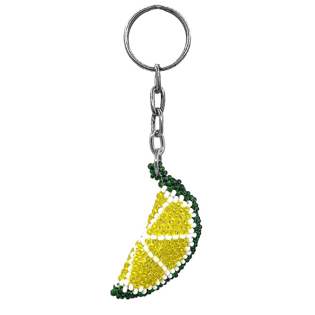 Beaded Lime Keychain – All The Feels