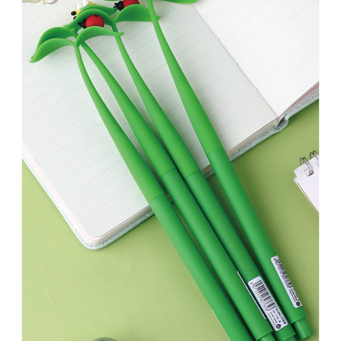 Bugs On Leaf Wiggle Gel Pen
