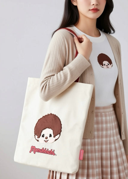 Monchhichi-Kun Face Canvas Tote