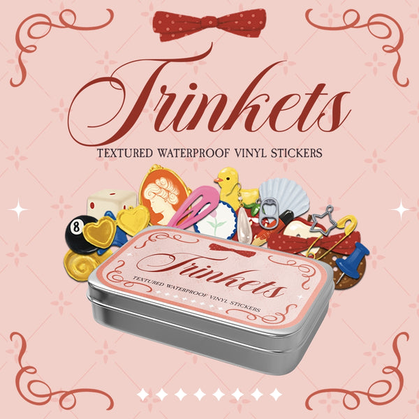 Trinket Stickers Tin Can