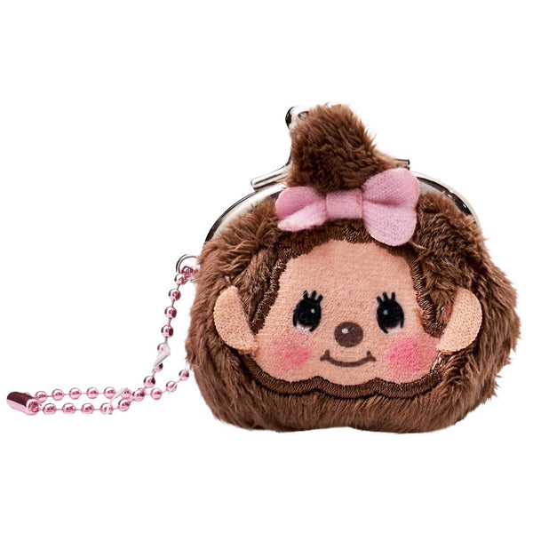 Monchhichi-Chan Face Plush Mini Coin Bag