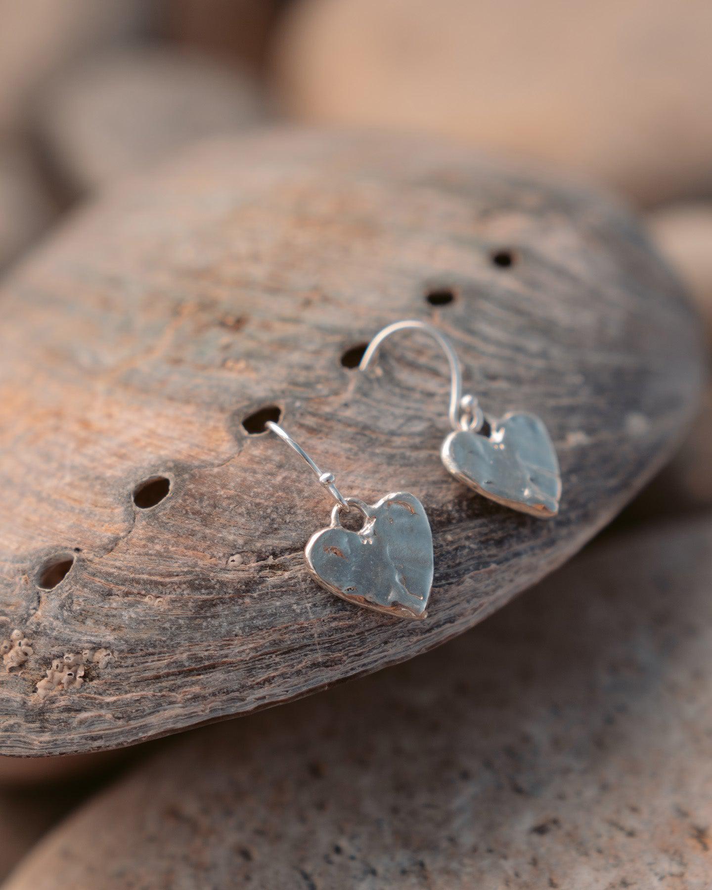 Eros Heart Earrings - Sterling Silver – All The Feels