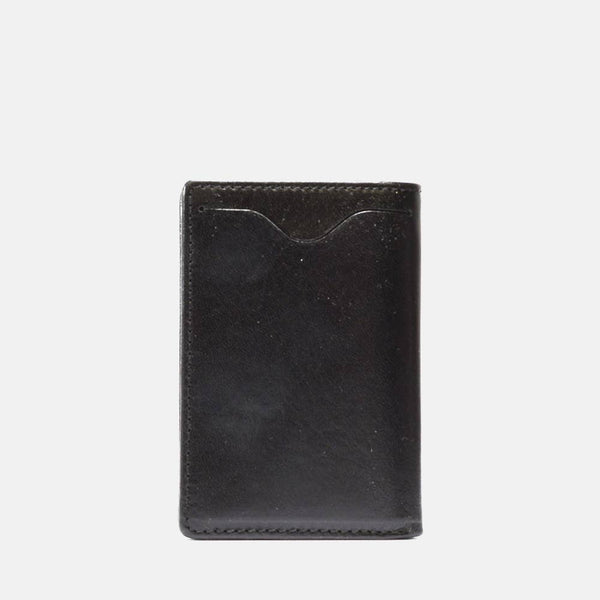 Mini Bill-Fold - Black Leather