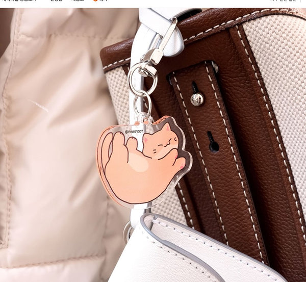 Cat Lover Key Charm Key Ring - Ver. 1