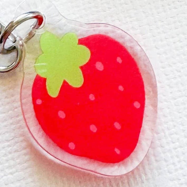 Strawberry Acrylic Phone Charm