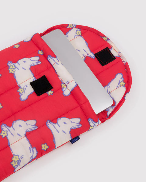 Puffy Laptop Sleeve 13"/14" - Bunnies