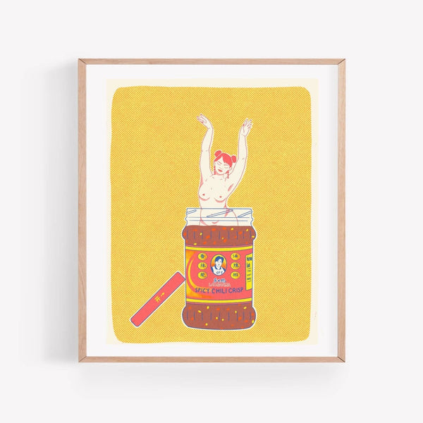 Lao Gan Ma Girlfriend Risograph Print