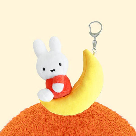 Miffy Dream Series Plush Keychain - Crescent Moon