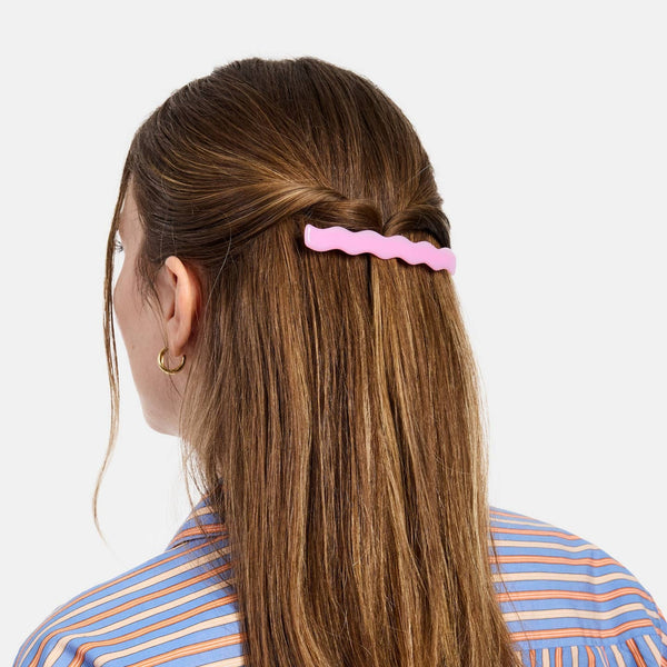 Skinny Wave Barrette - Lilac