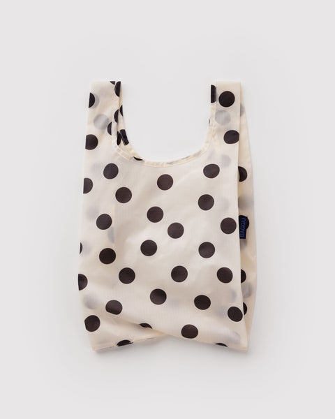 Baby Baggu - Cream and Black Polka Dot
