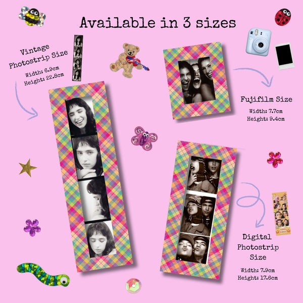 Pink Haze Photostrip Fridge Magnet Frame